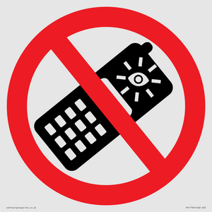 P910 Prohibition: No camera phones